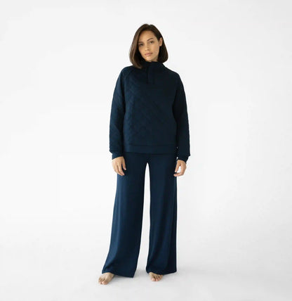 Women's Brushed Bamboo Wide Leg Pull On Pant TALL - Last Chance