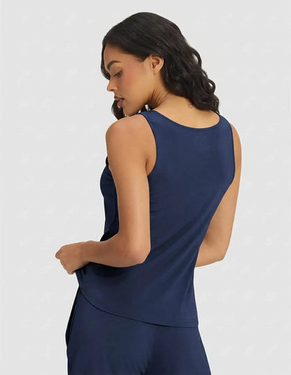Women's Bamboo Stretch-Knit Tank & Tapered Pant Set