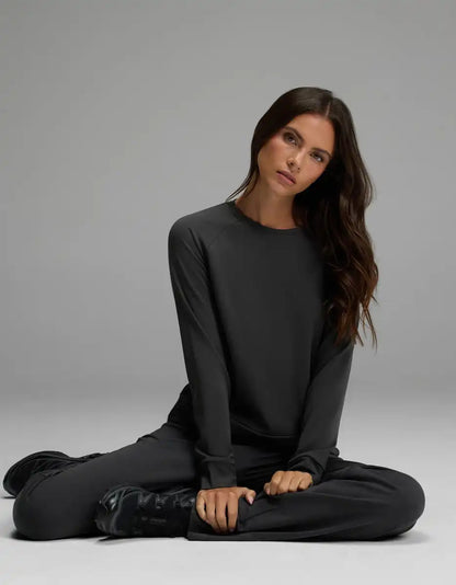 Women's Brushed Bamboo Pullover Crew