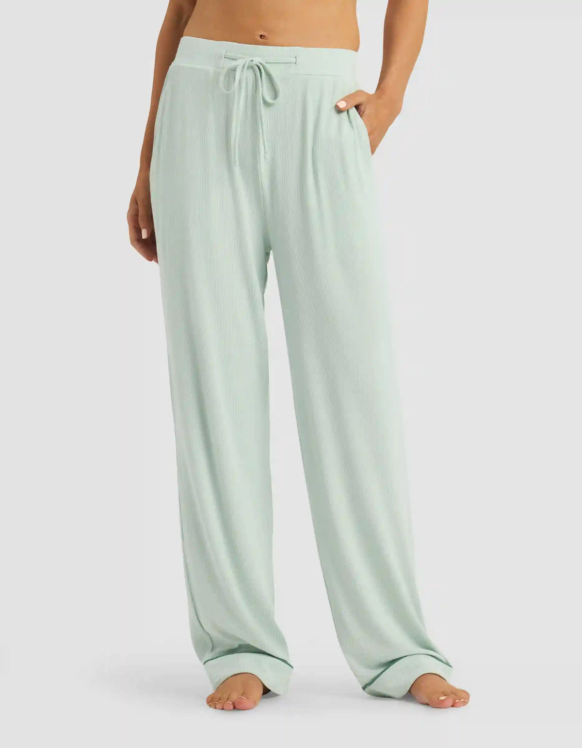 Women's Bamboo Rib-Knit Classic Long Sleeve Pajama Set - Last Chance