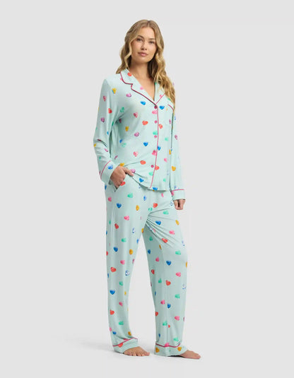 Women's Bamboo Stretch-Knit Long Sleeve Pajama Set - Last Chance