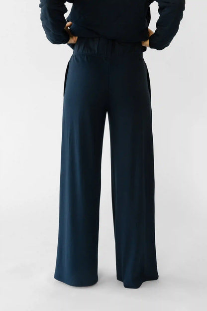 Women's Brushed Bamboo Wide Leg Pull On Pant TALL - Last Chance