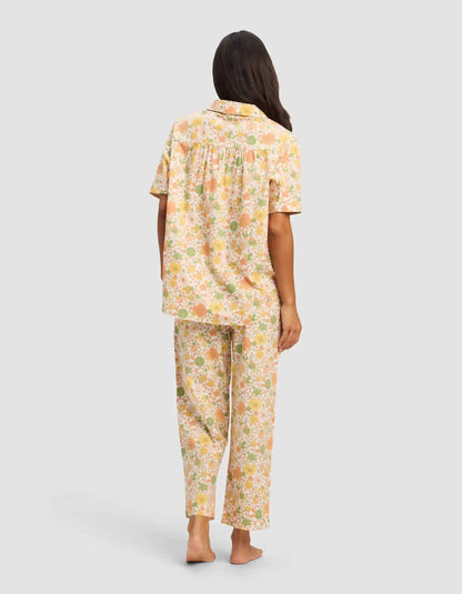 Women's Sutton Short Sleeve & Cropped Pajama Pant Set - Last Chance