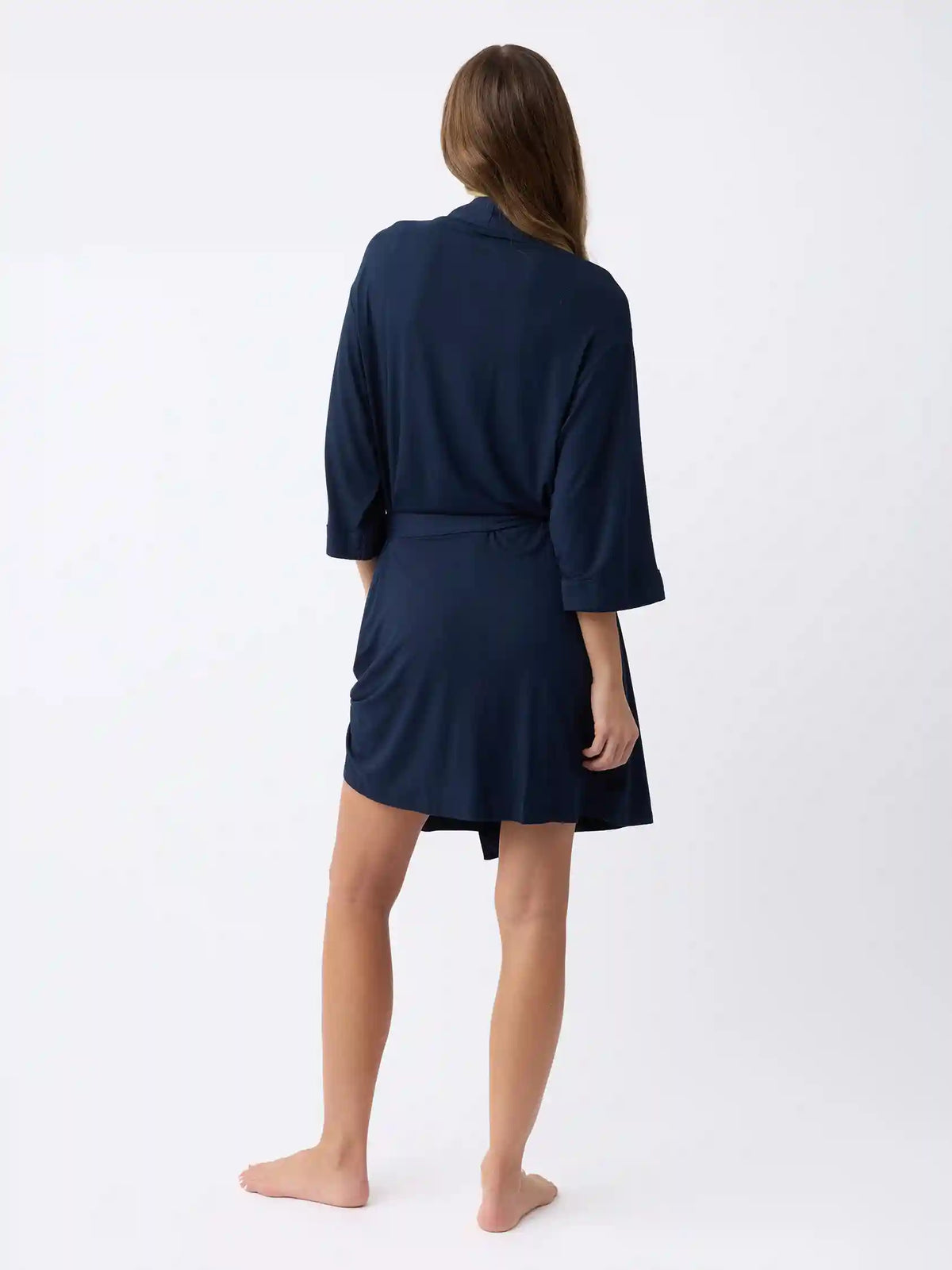 Women's Bamboo Stretch-Knit Kimono Robe