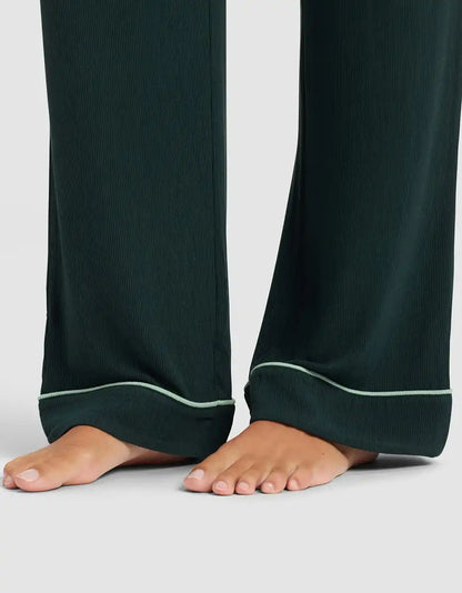 Women's Bamboo Rib Knit Classic Pajama Pant - Last Chance