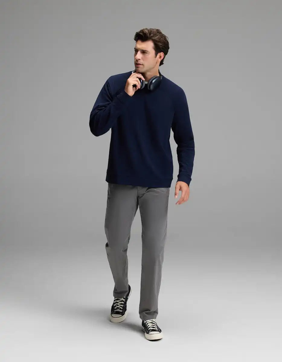 Men's Brushed Bamboo Pullover Crew