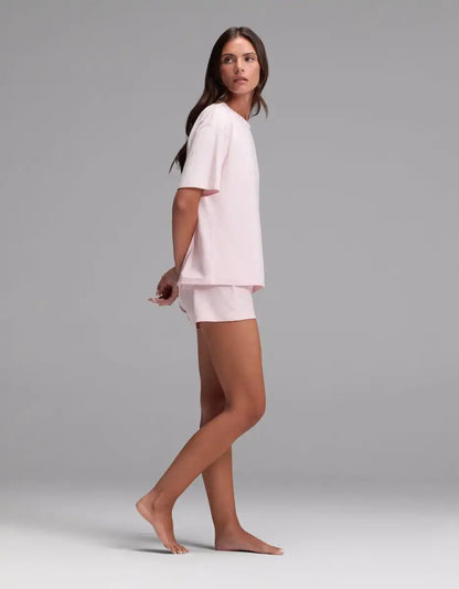 Women's First Layer Pajama Short Sleeve Tee & Boxer Short Set