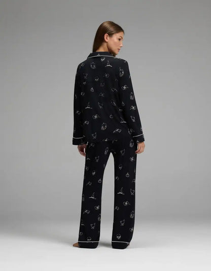 Women's Bamboo Stretch-Knit Long Sleeve Pajama Set