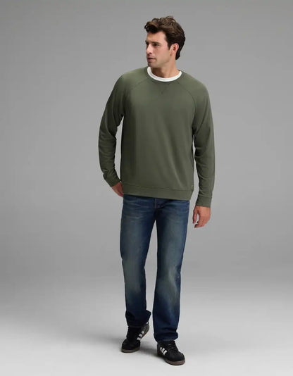 Men's Brushed Bamboo Pullover Crew