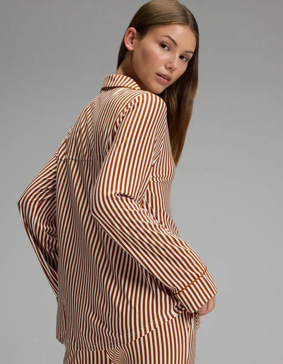 Women's Bamboo Stretch-Knit Long Sleeve Pajama Top