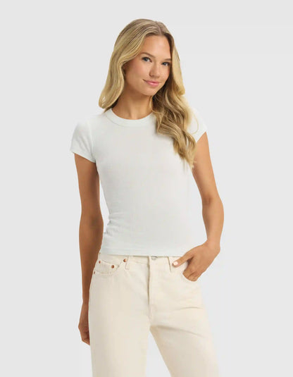 Women's Fine Ribbed Tee