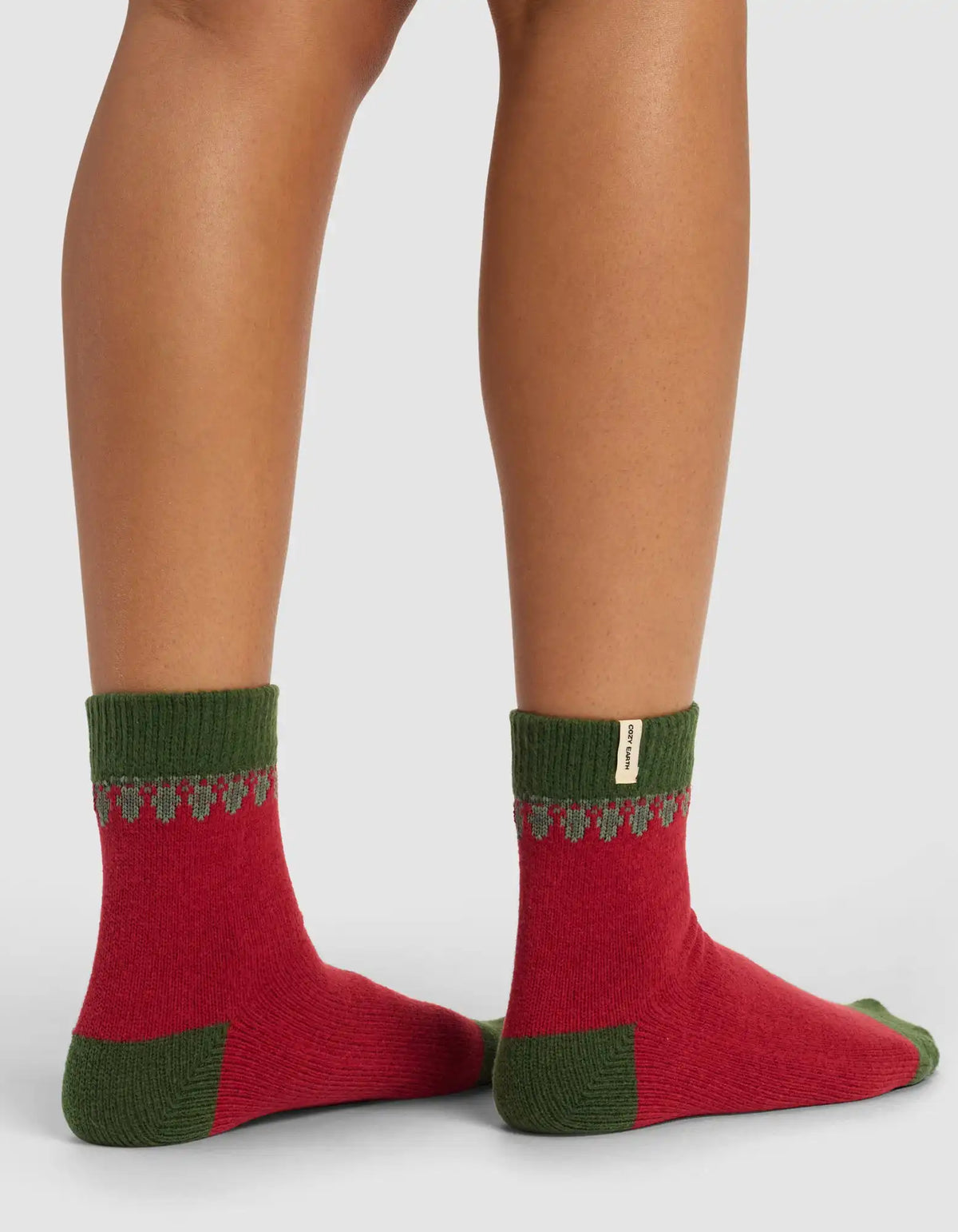 The Mistletoe Plush Modern Crew Sock