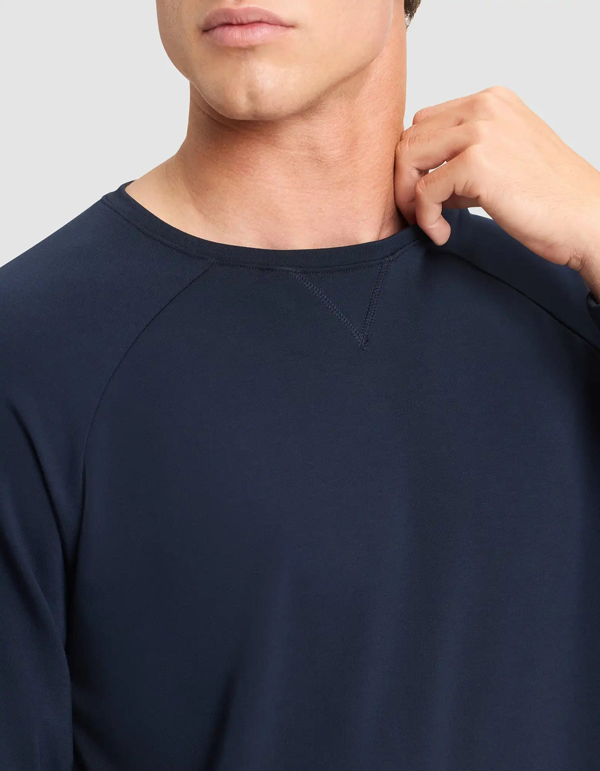 Men's Brushed Bamboo Pullover Crew - Last Chance