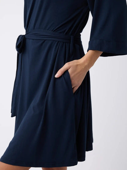 Women's Bamboo Stretch-Knit Kimono Robe