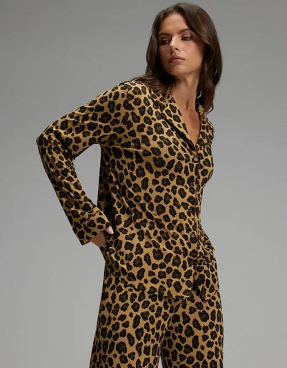 Women's Bamboo Stretch-Knit Long Sleeve Pajama Top