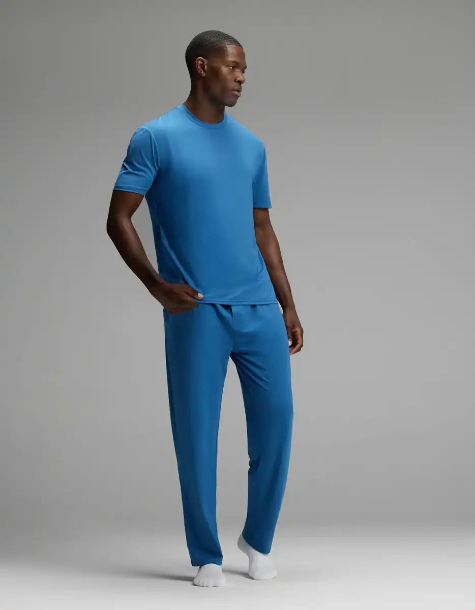 Men's First Layer Pajama Short Sleeve Tee & Pant Set