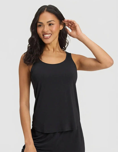 Women's Bamboo Stretch-Knit Tank & Tapered Pant Set
