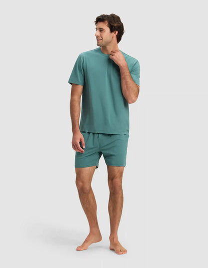 Men's First Layer Pajama Short Sleeve Tee & Short Set