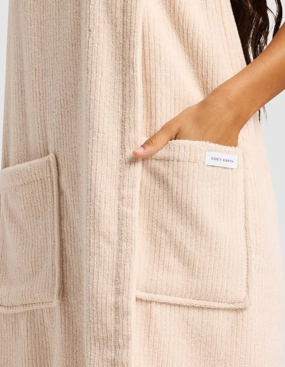 Ribbed Terry Bath Wrap