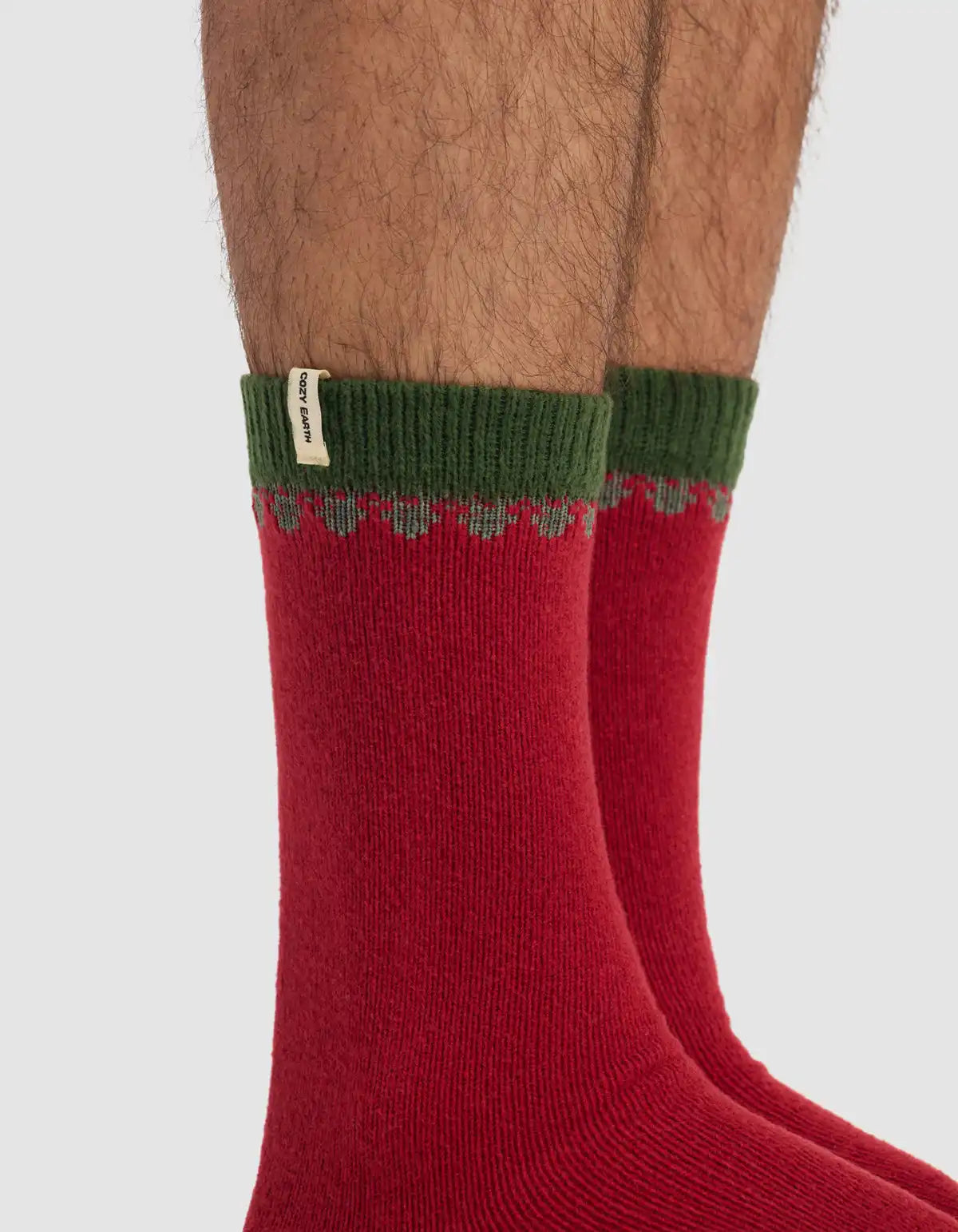 Mistletoe Plush Lounge Calf Sock