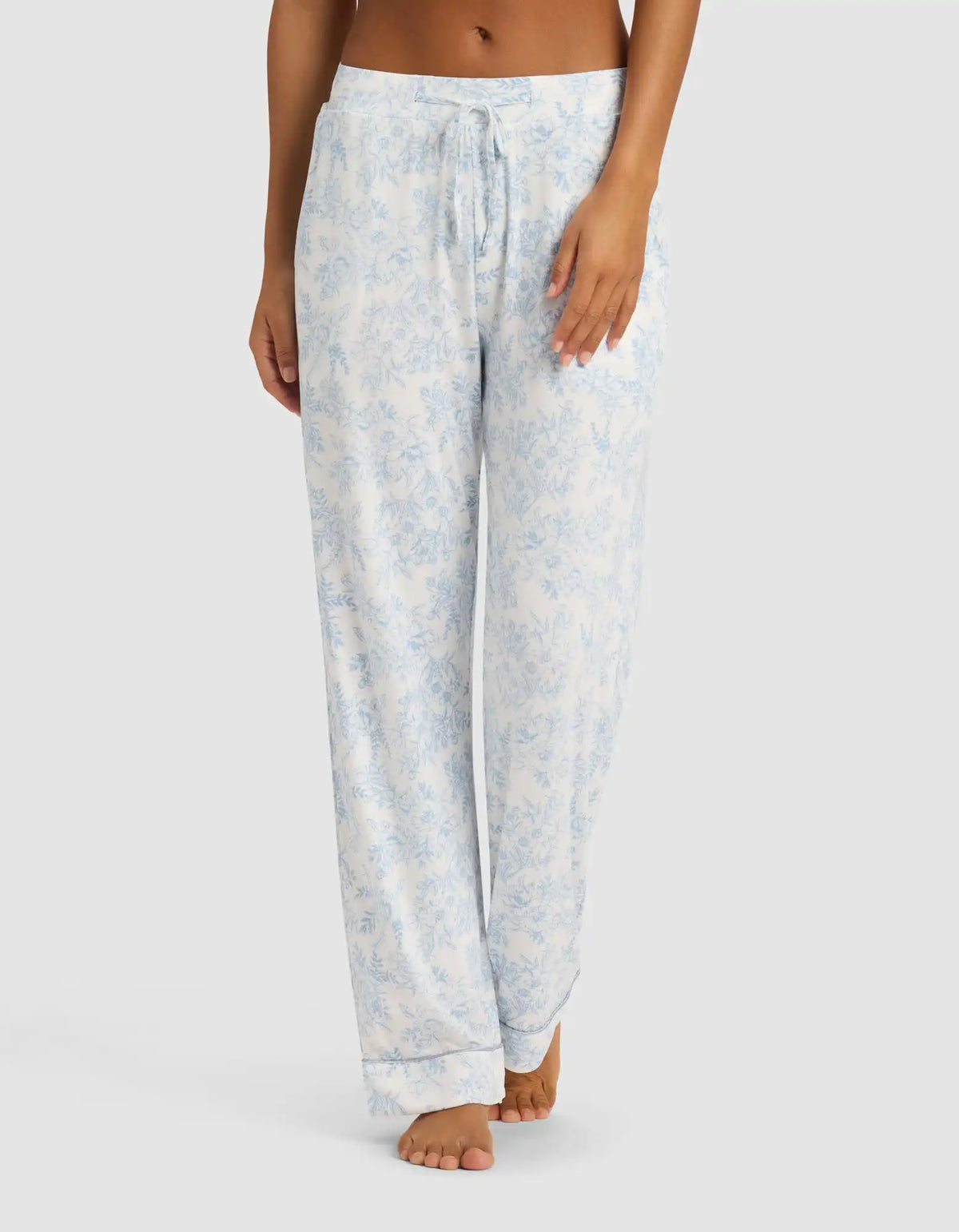 Women's Bamboo Stretch-Knit Short Sleeve & Pant Pajama Set - Last Chance