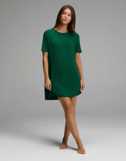Women's Bamboo Rib-Knit Boyfriend Dress