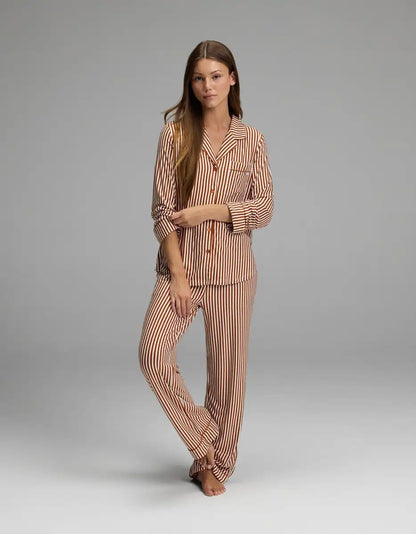 Women's Bamboo Stretch-Knit Long Sleeve Pajama Top