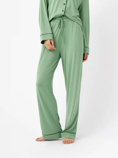 Women's Bamboo Stretch-Knit Long Sleeve Pajama Set - Last Chance