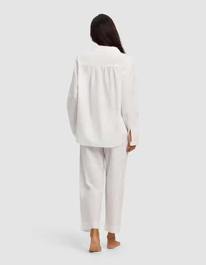 Women's Sutton Long Sleeve Cropped Pajama Set - Last Chance