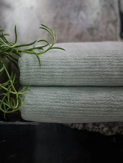 Ribbed Terry Bath Towels - Last Chance