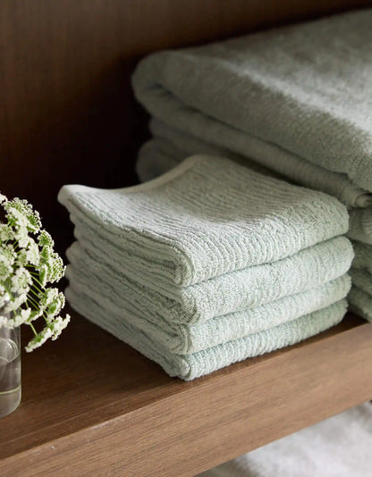 Ribbed Terry Washcloths