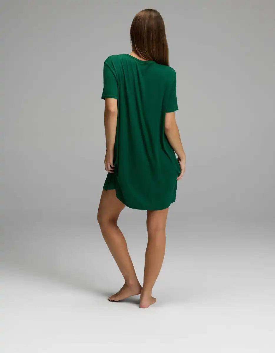 Women's Bamboo Rib-Knit Boyfriend Dress