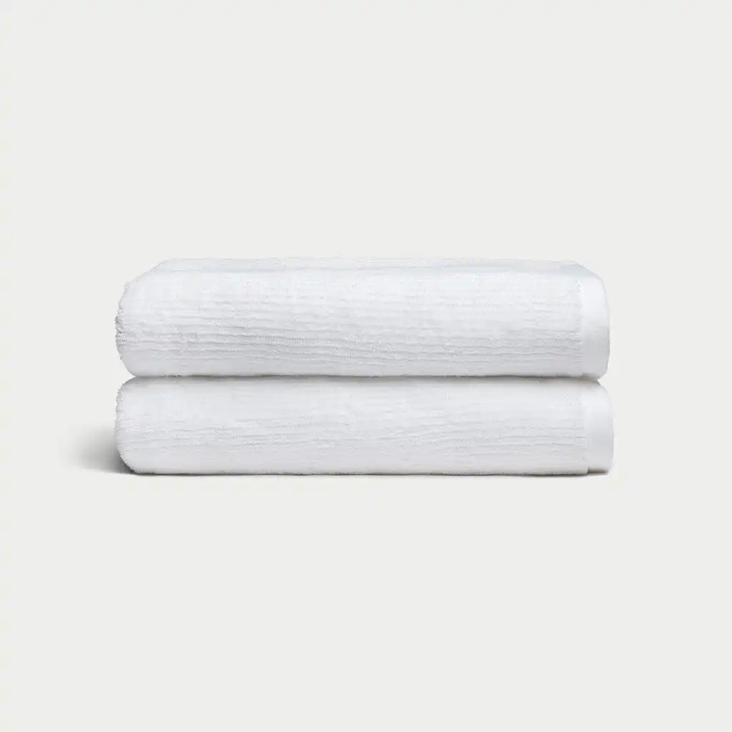 Ribbed Terry Bath Towels - Last Chance