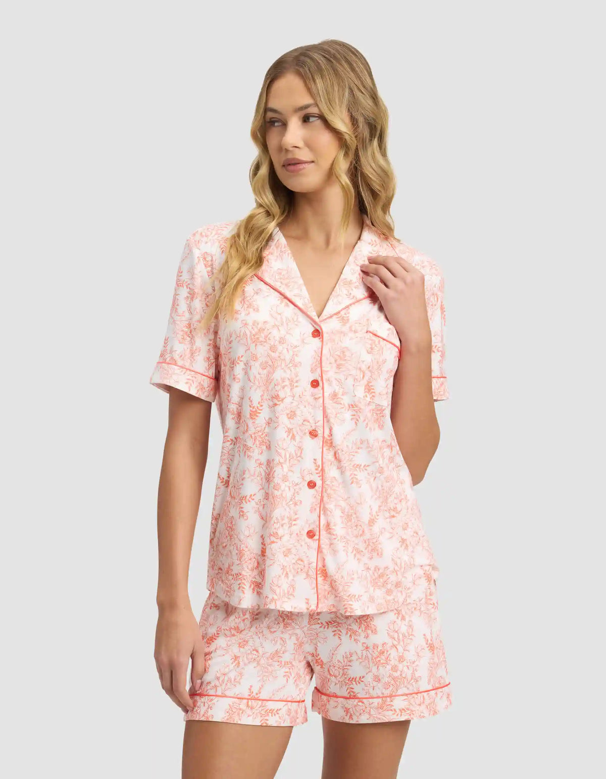 Women's Bamboo Stretch-Knit Short Sleeve Pajama Top - Last Chance