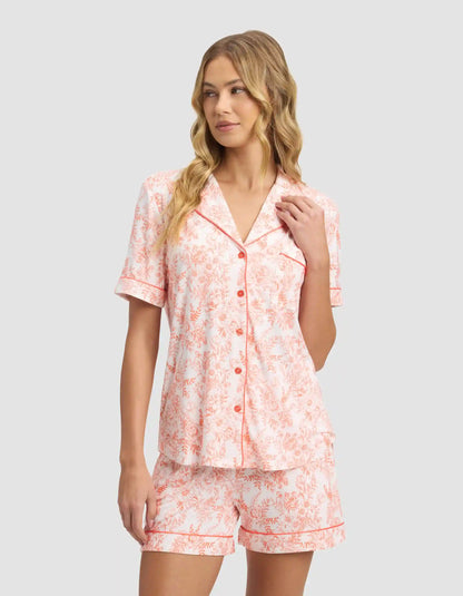 Women's Bamboo Stretch-Knit Short Sleeve Pajama Top - Last Chance