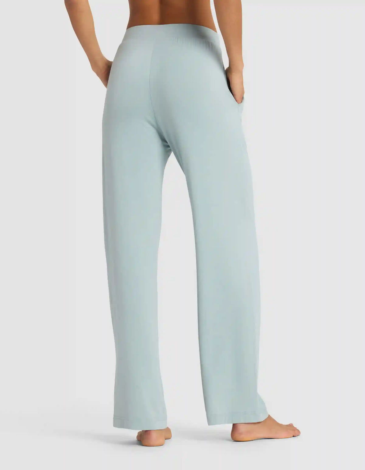 Women's Bamboo Stretch-Knit Long Sleeve Lounge Tee & Pant Set