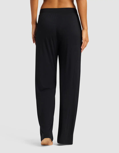 Women's Bamboo Stretch-Knit Long Sleeve Lounge Tee & Pant Set