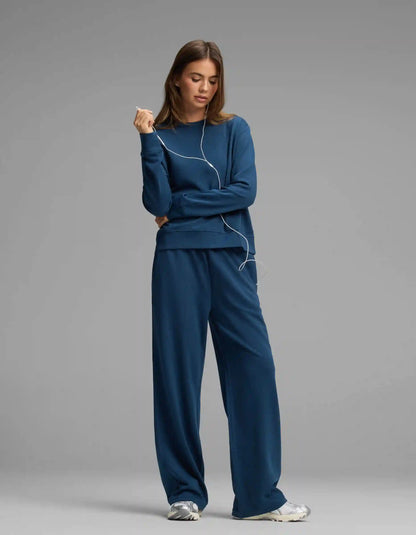 Women's Versa Crewneck & Wide Leg Pant Set
