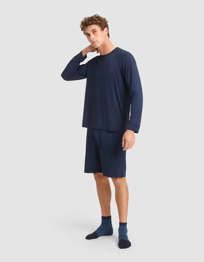Men's Bamboo Stretch-Knit Long Sleeve Pajama Top