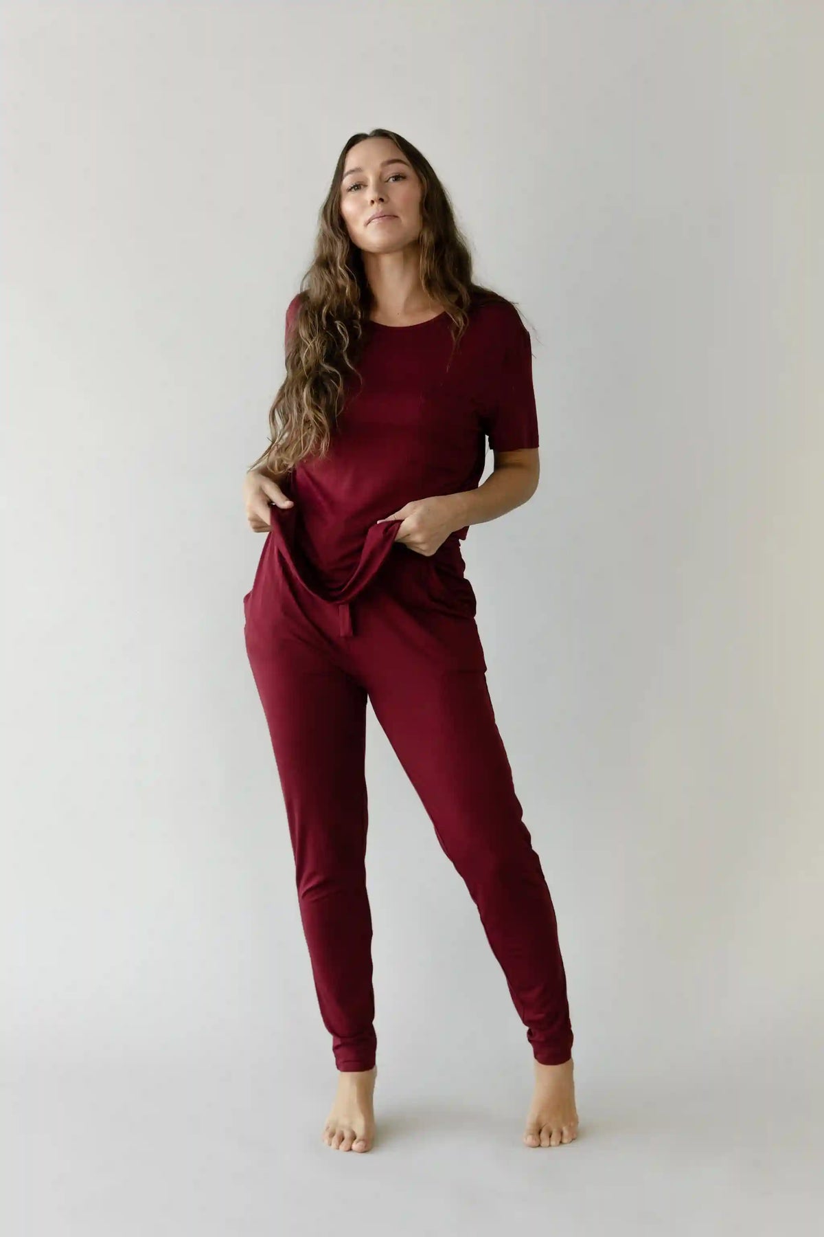 Women's Bamboo Stretch-Knit Lounge Tee - Last Chance