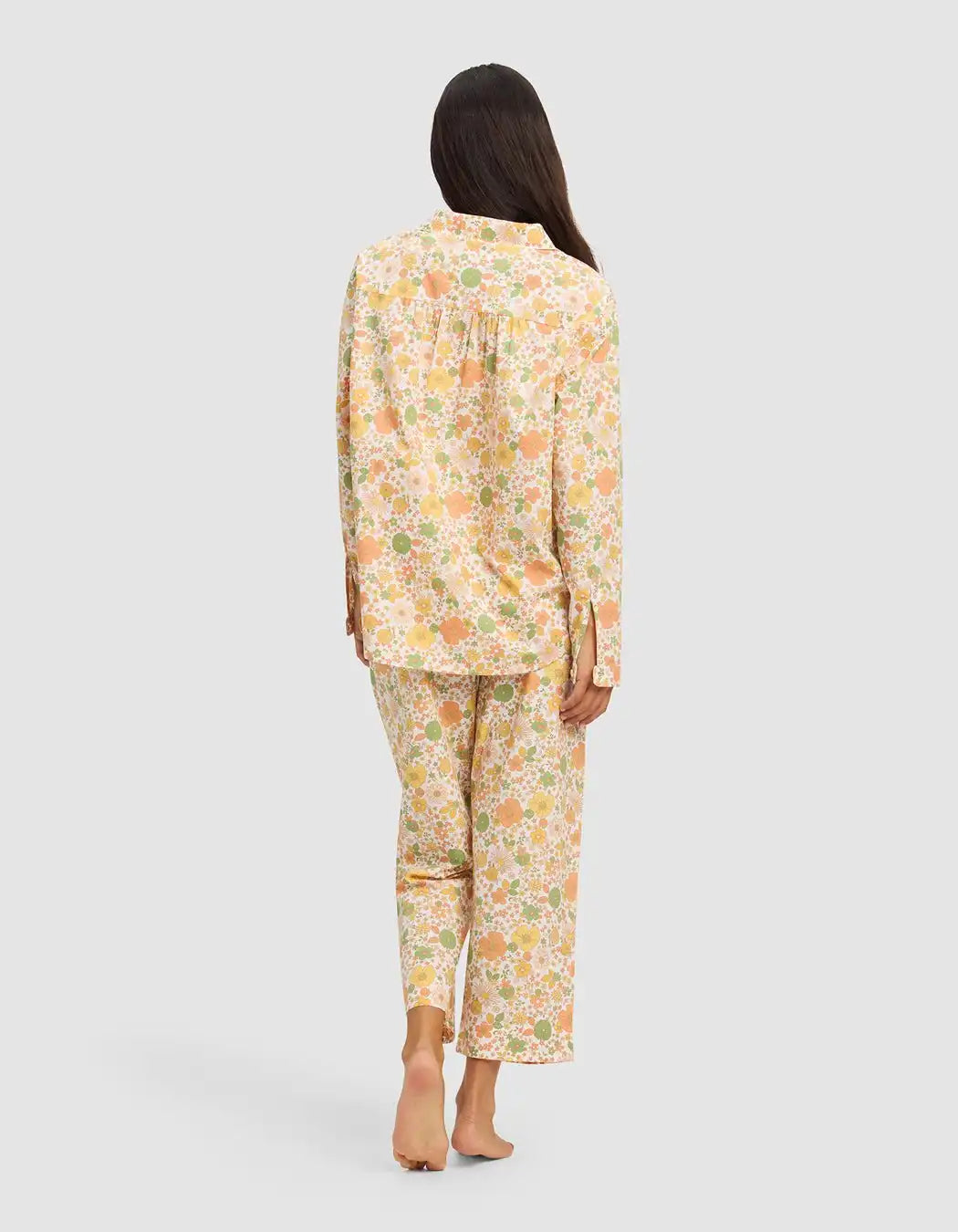 Women's Sutton Long Sleeve Cropped Pajama Set - Last Chance