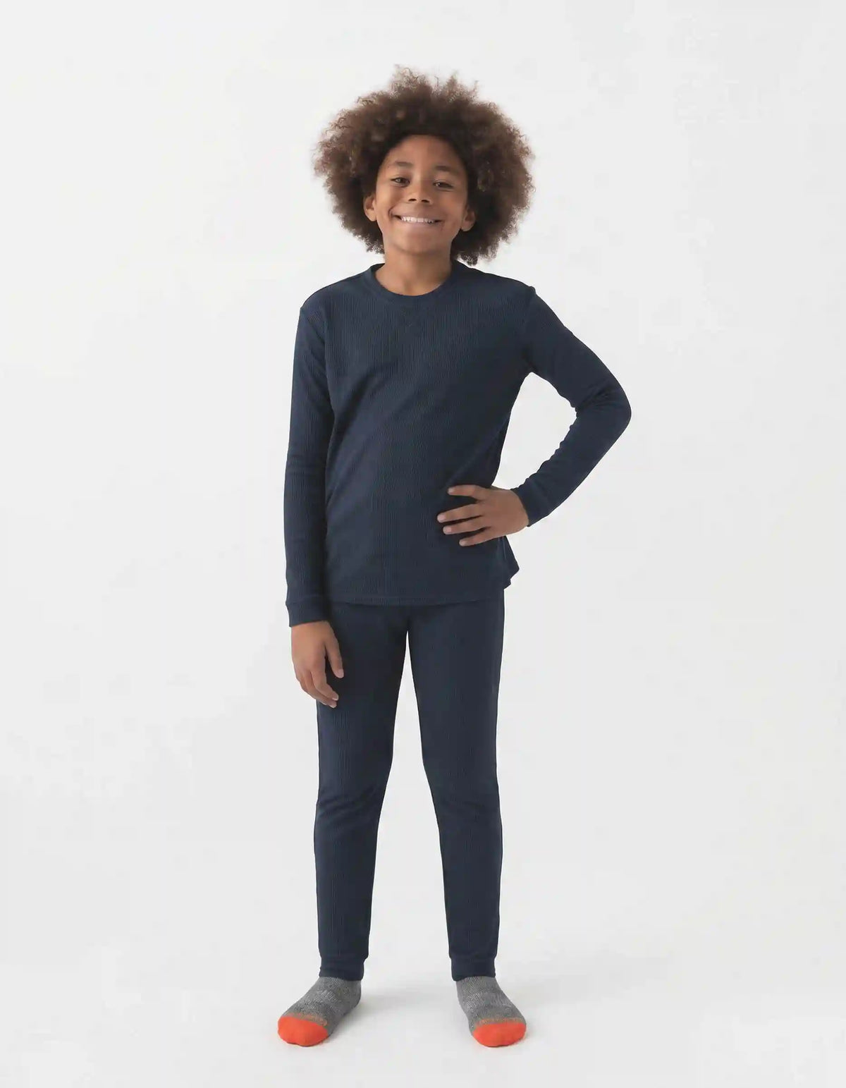 Children's Bamboo Waffle Knit Base Layer Set