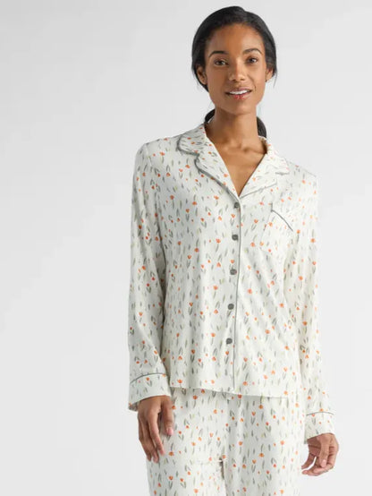 Women's Bamboo Stretch-Knit Long Sleeve Pajama Top - Last Chance
