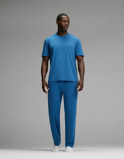Men's First Layer Pajama Short Sleeve Tee & Pant Set