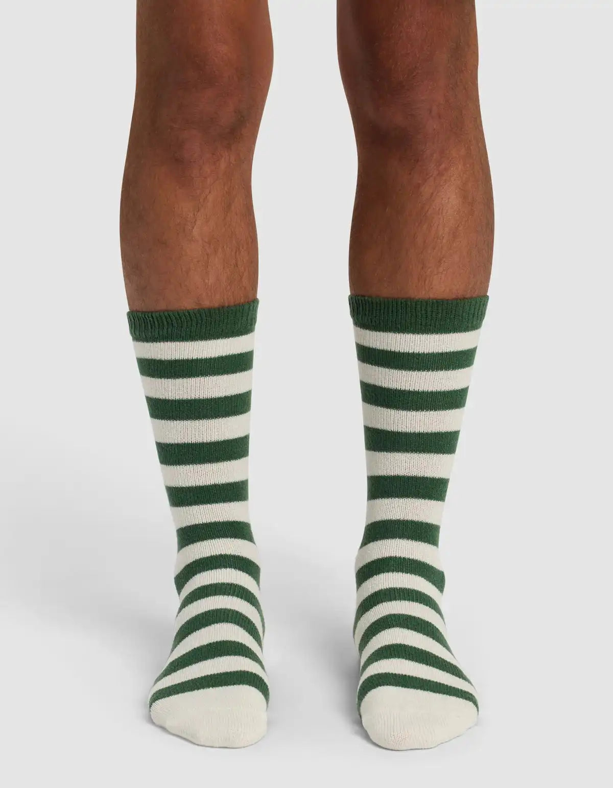 Striped Plush Lounge Calf Sock - Last Chance