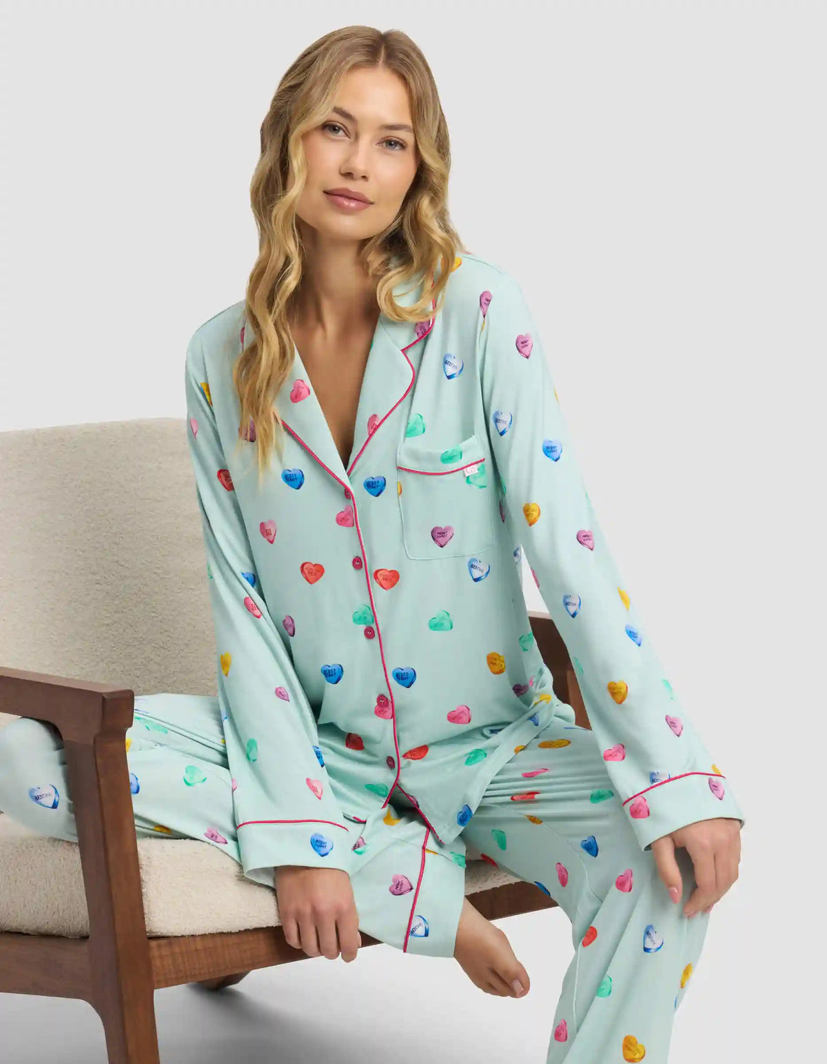 Women's Bamboo Stretch-Knit Long Sleeve Pajama Set - Last Chance