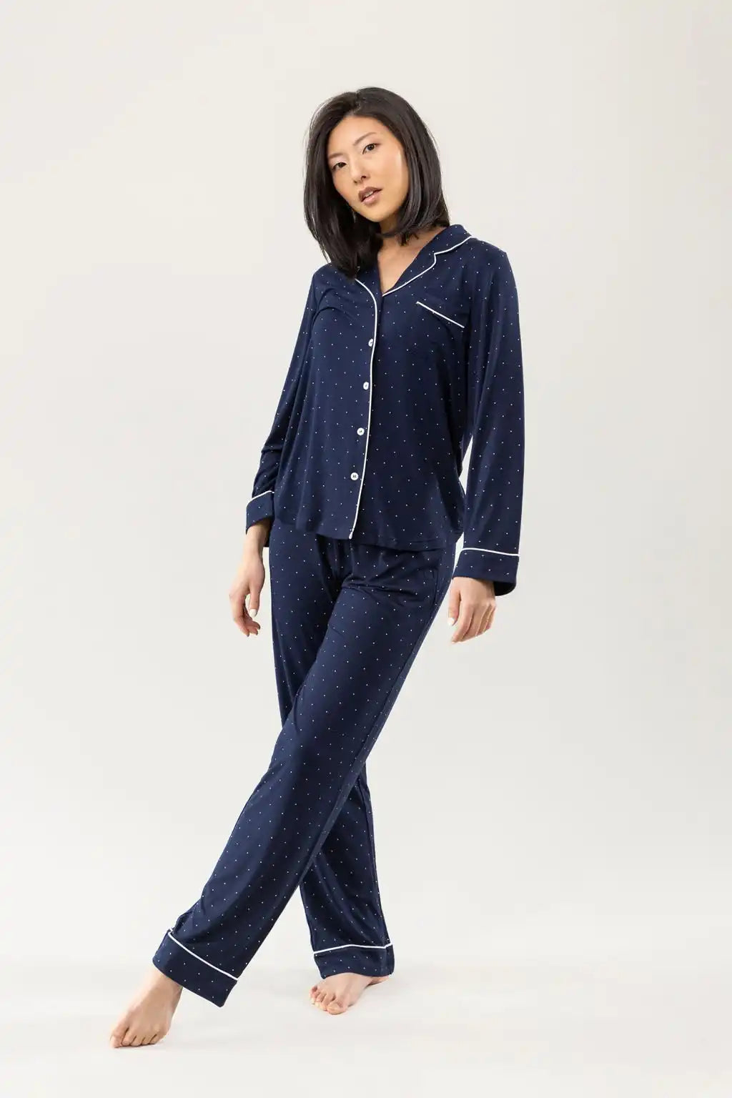 Women's Bamboo Stretch-Knit Long Sleeve Pajama Top - Last Chance