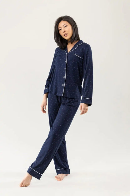 Women's Bamboo Stretch-Knit Long Sleeve Pajama Top - Last Chance