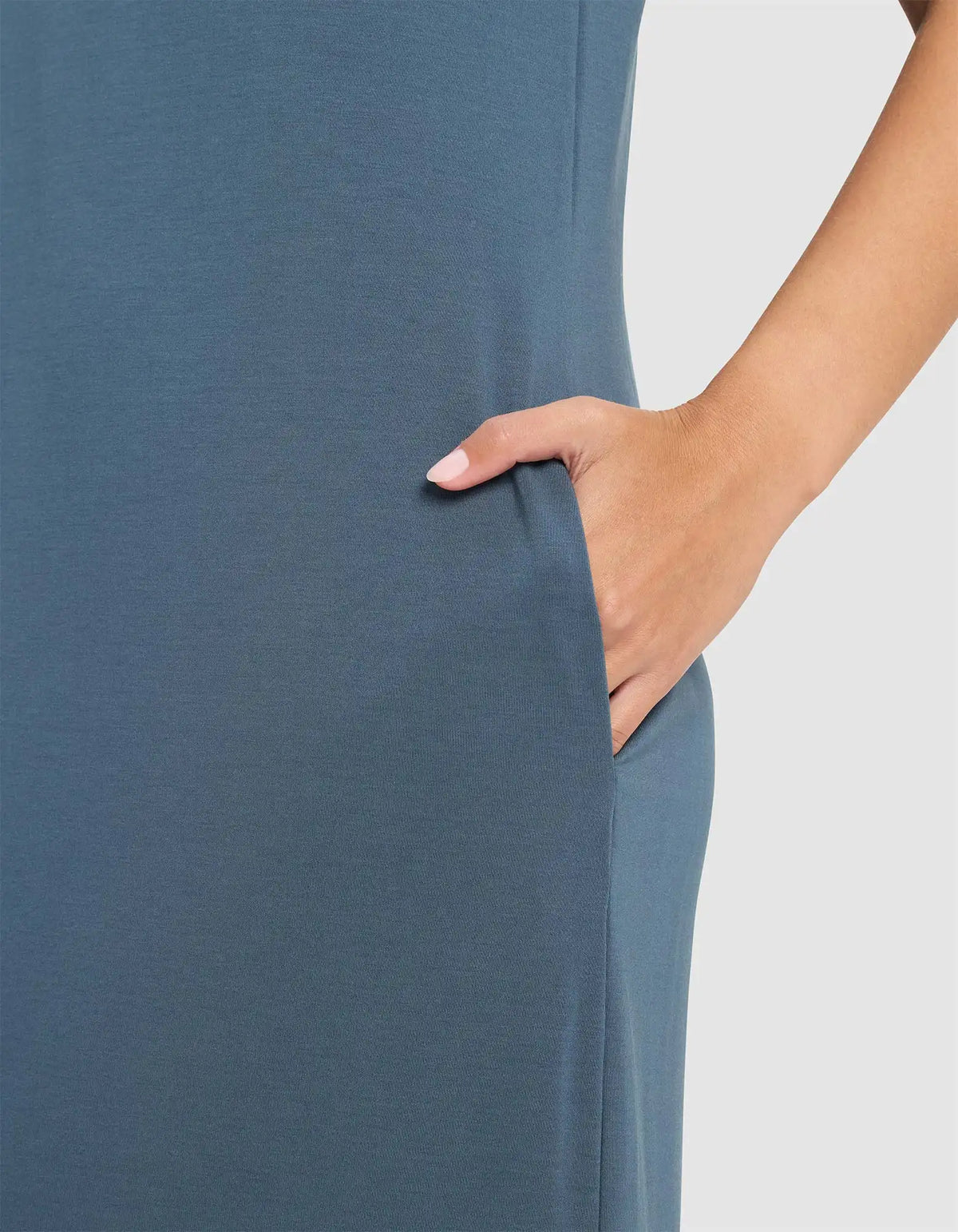 Women's Brushed Bamboo Sleeveless Midi Dress - Last Chance
