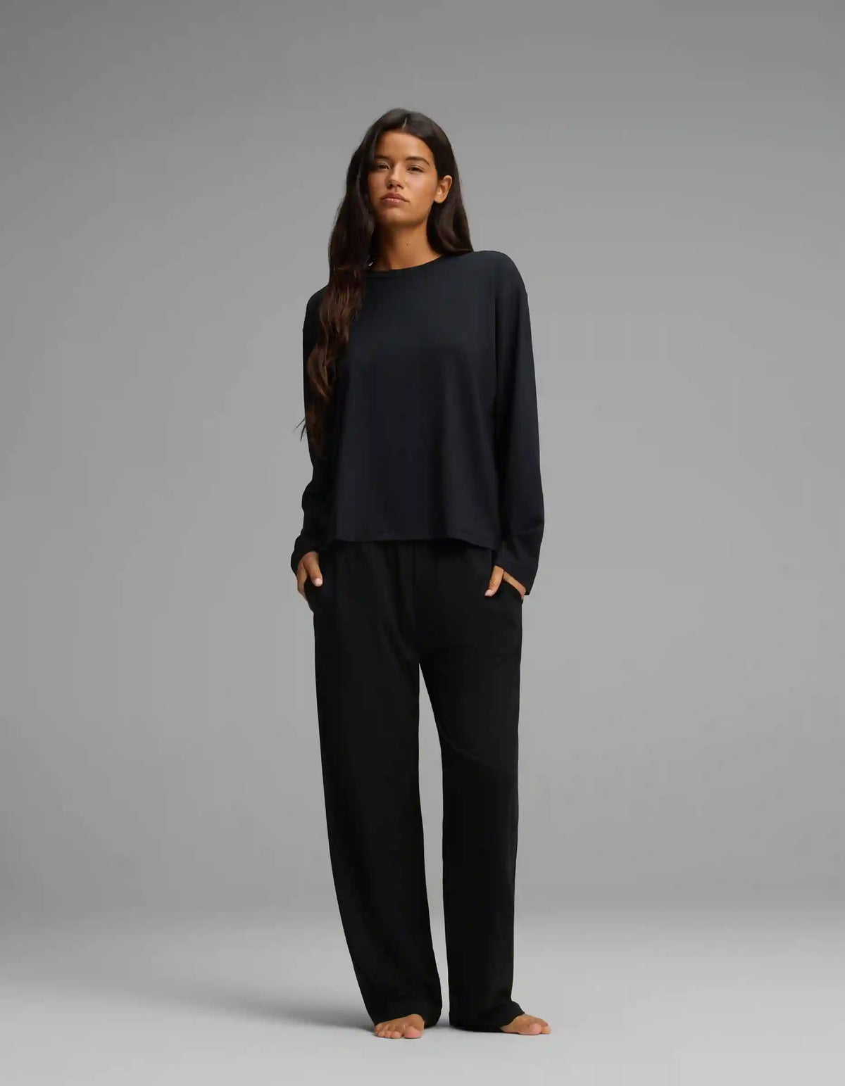 Women's First Layer Long Sleeve Sleep Tee & Pajama Pant Set